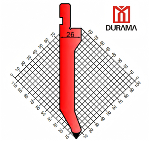 SERISE 11 DURAMA Gooseneck Punch for Hydraulic Press Brake 