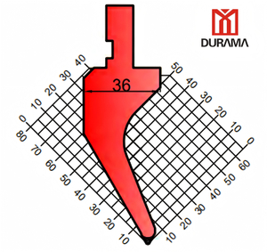 SERISE 18 DURAMA Gooseneck Punch for Hydraulic Press Brake 