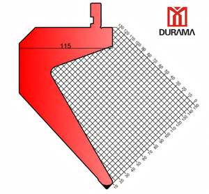 SERISE 7 DURAMA Gooseneck Punch for Hydraulic Press Brake 