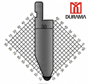 SERISE 1 DURAMA Gooseneck Punch for Hydraulic Press Brake 