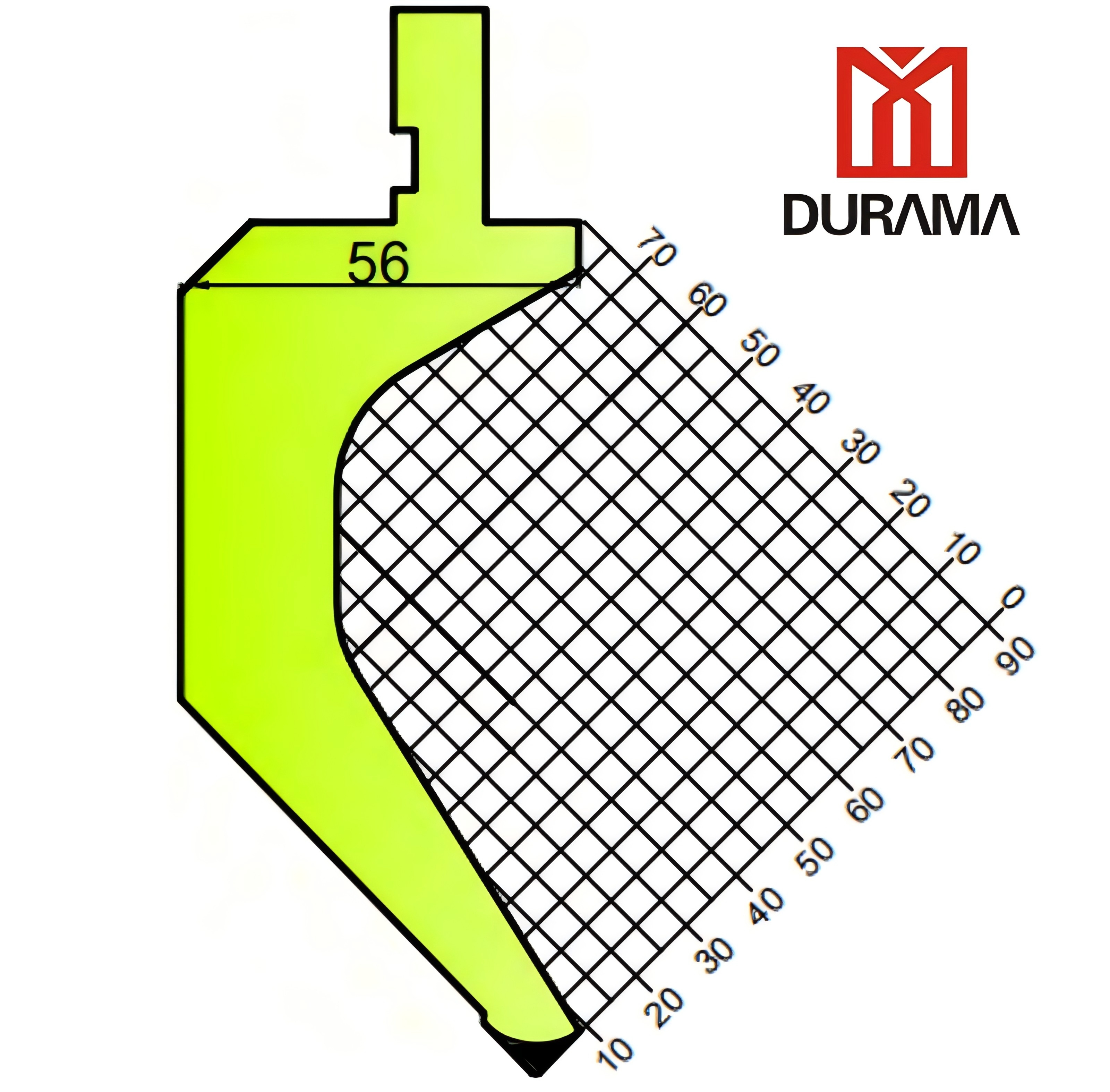 SERISE 8 DURAMA Gooseneck Punch for Hydraulic Press Brake 